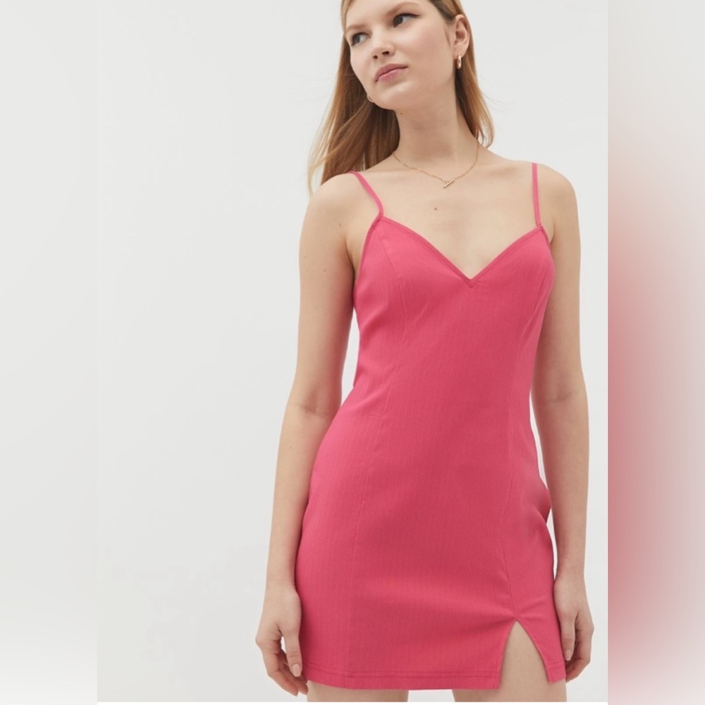 Urban Outfitters Eldridge Notched Bodycon Mini Dress
